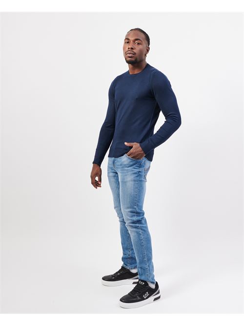 Yes Zee Men's Crew Neck Sweater in Viscose Blend YES ZEE | M835-MR000710